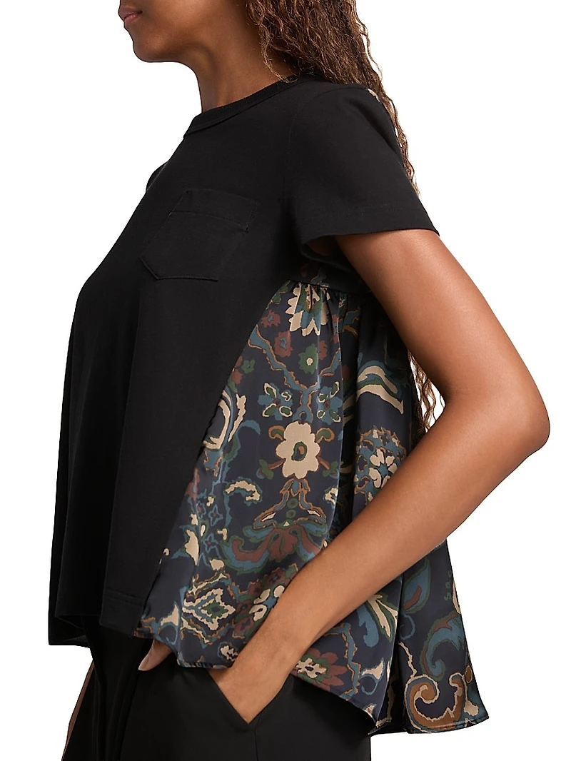 Floral Back T-Shirt