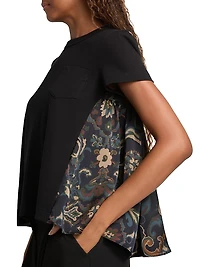 Floral Back T-Shirt