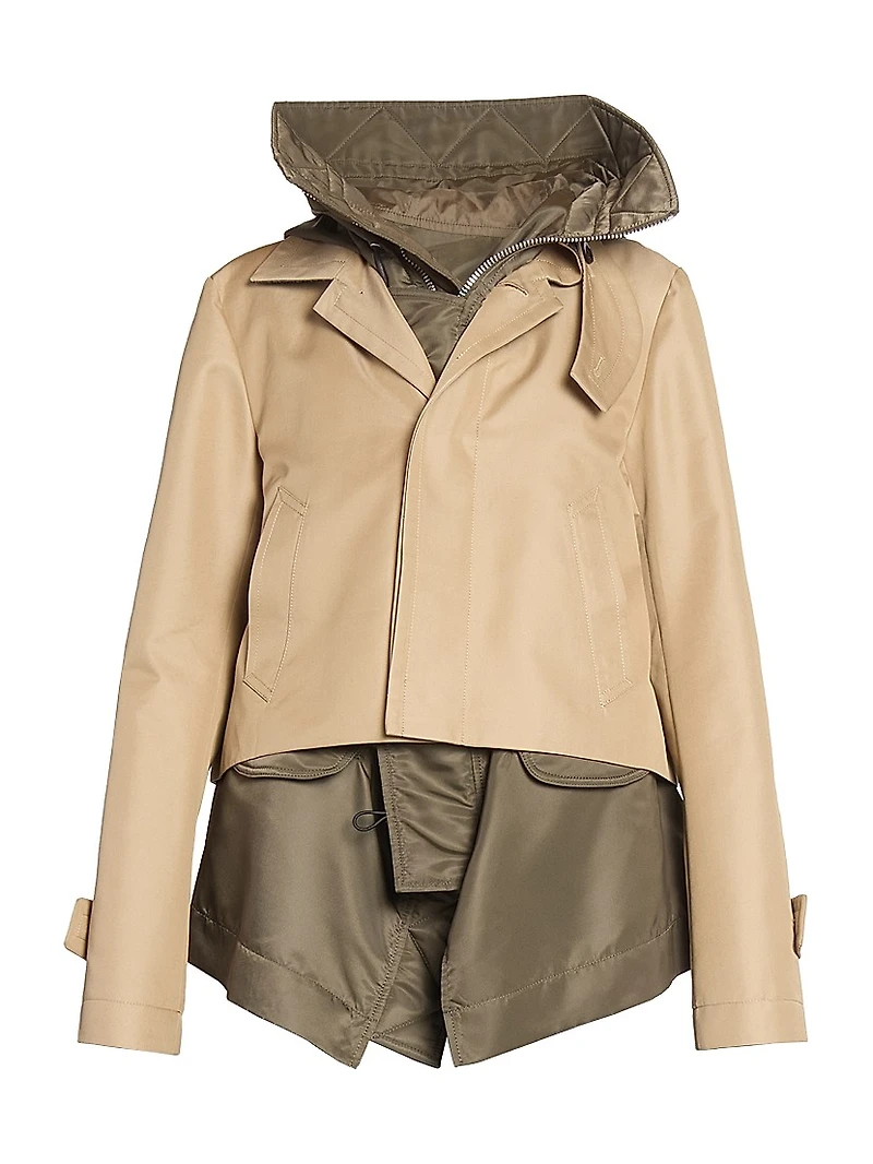 Cotton Gabardine Blouson Jacket