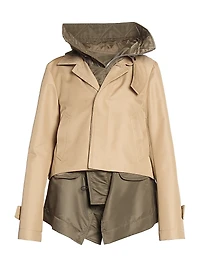 Cotton Gabardine Blouson Jacket