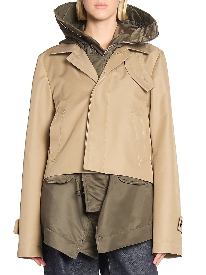 Cotton Gabardine Blouson Jacket