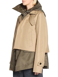 Cotton Gabardine Blouson Jacket