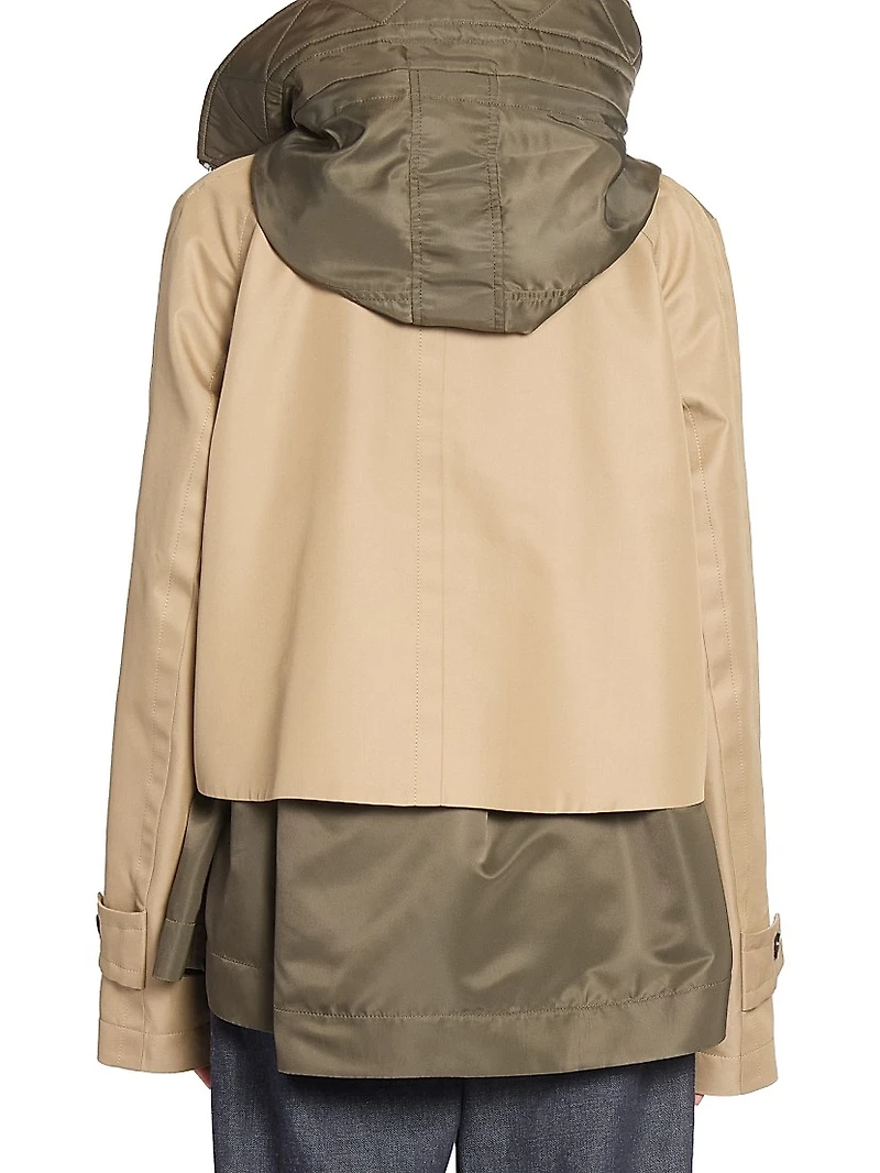 Cotton Gabardine Blouson Jacket