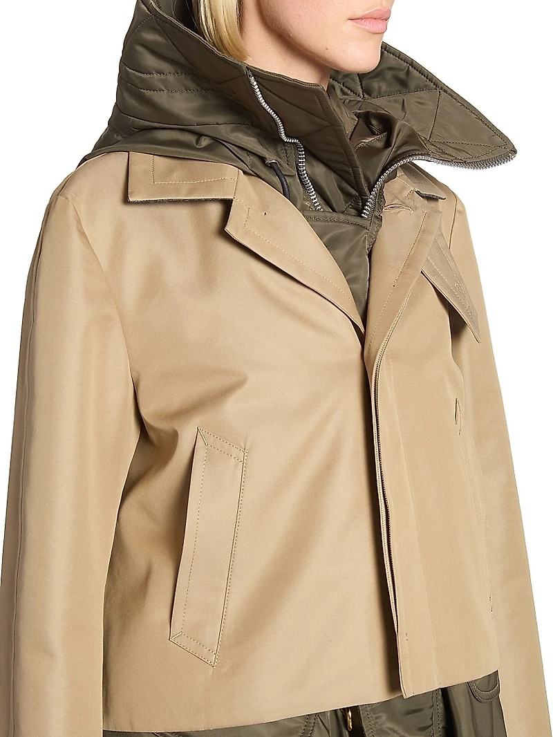 Cotton Gabardine Blouson Jacket