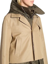 Cotton Gabardine Blouson Jacket