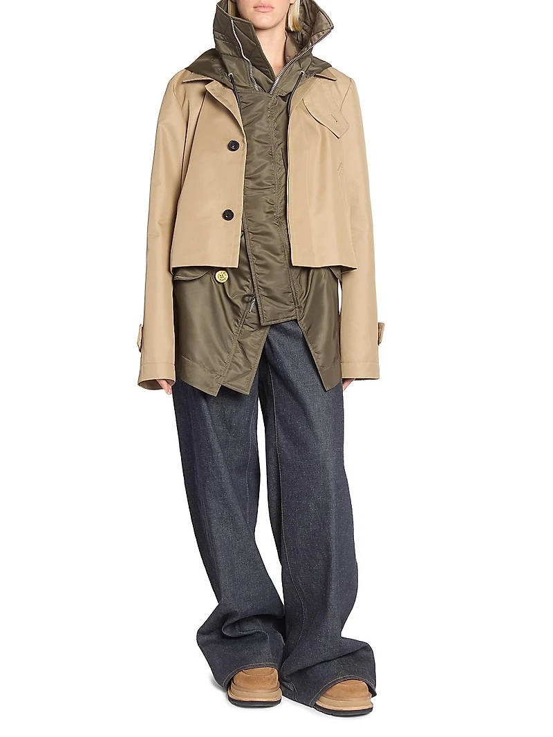 Cotton Gabardine Blouson Jacket