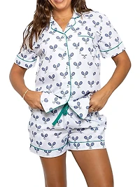 Women's Tennis Short Pajama Set