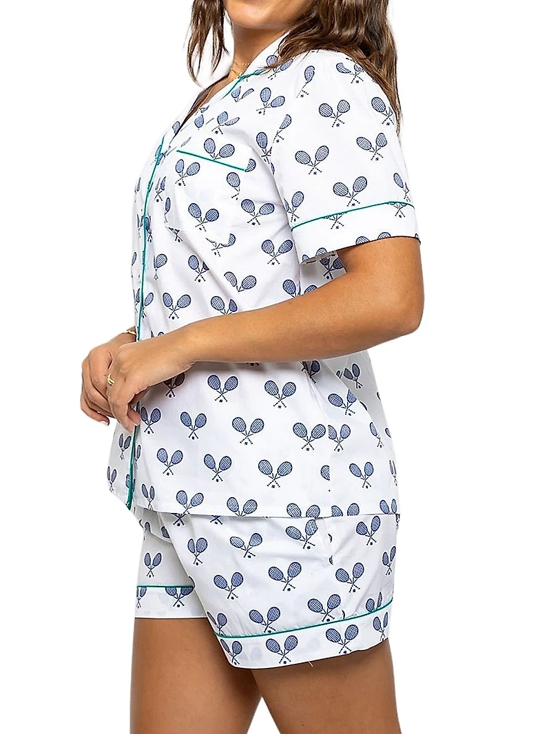 Women's Tennis Short Pajama Set