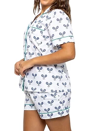 Women's Tennis Short Pajama Set
