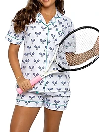 Women's Tennis Short Pajama Set