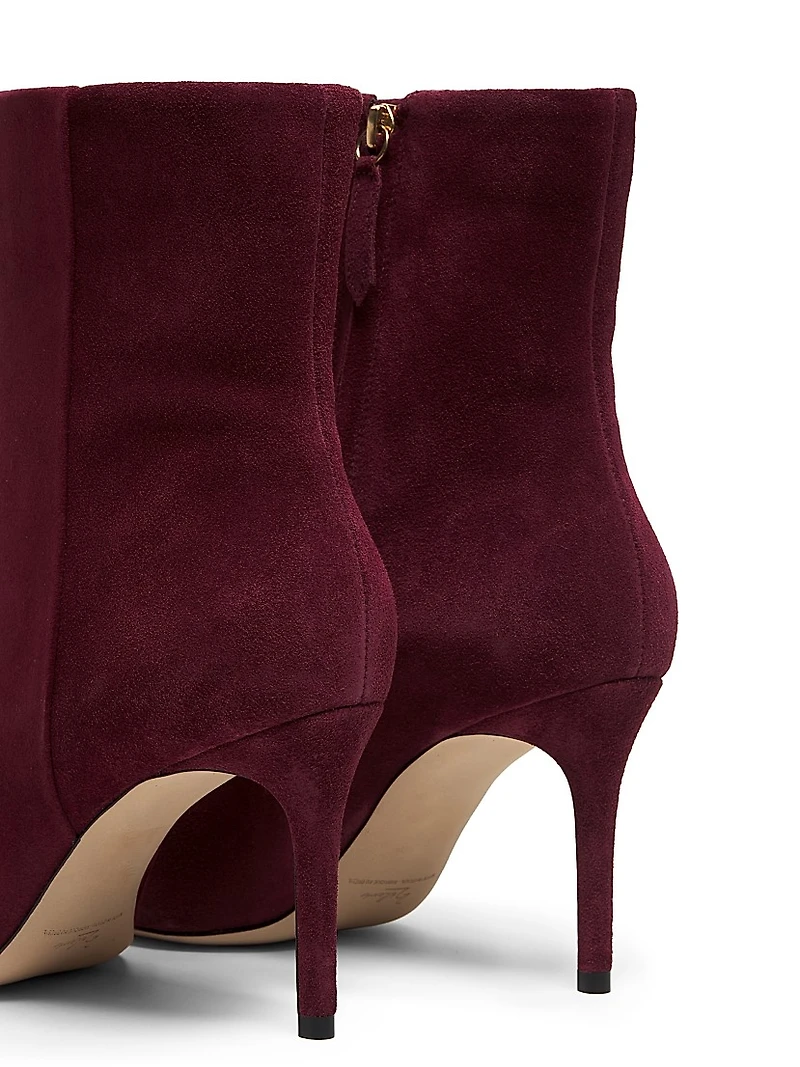 85MM Suede Stiletto Booties