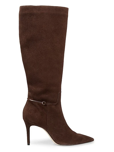 85MM Suede Knee-High Boots