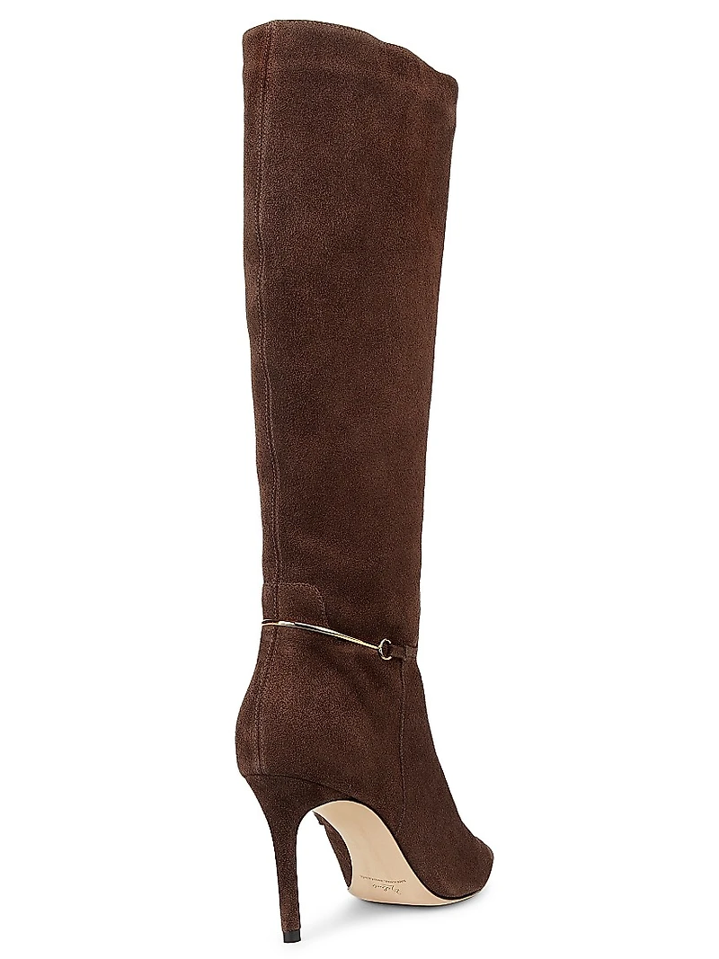 85MM Suede Knee-High Boots