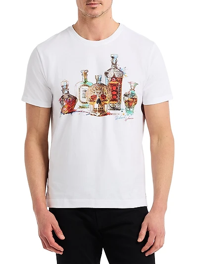 Liquid Skull Graphic T-Shirt