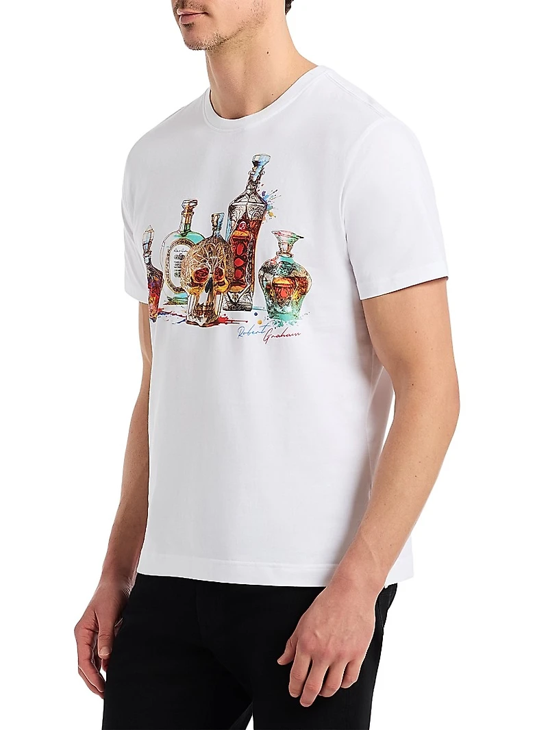 Liquid Skull Graphic T-Shirt