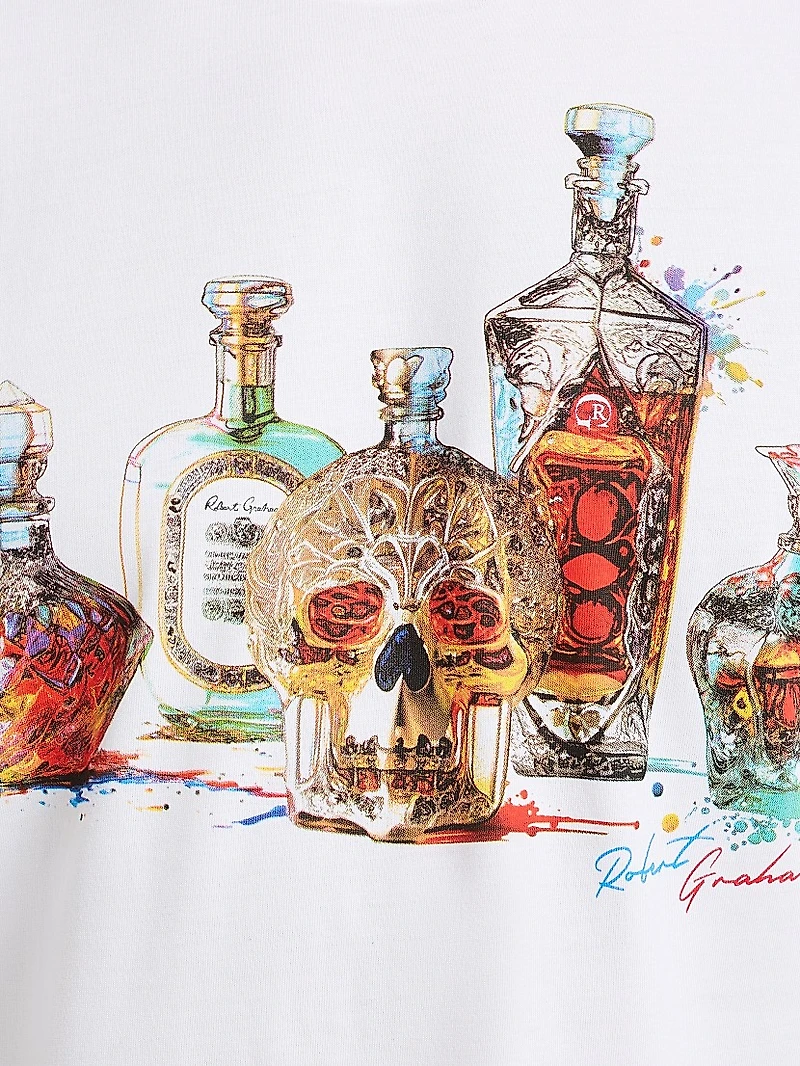Liquid Skull Graphic T-Shirt