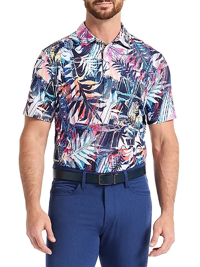 Palm Dreams Performance Polo Shirt