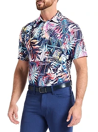 Palm Dreams Performance Polo Shirt