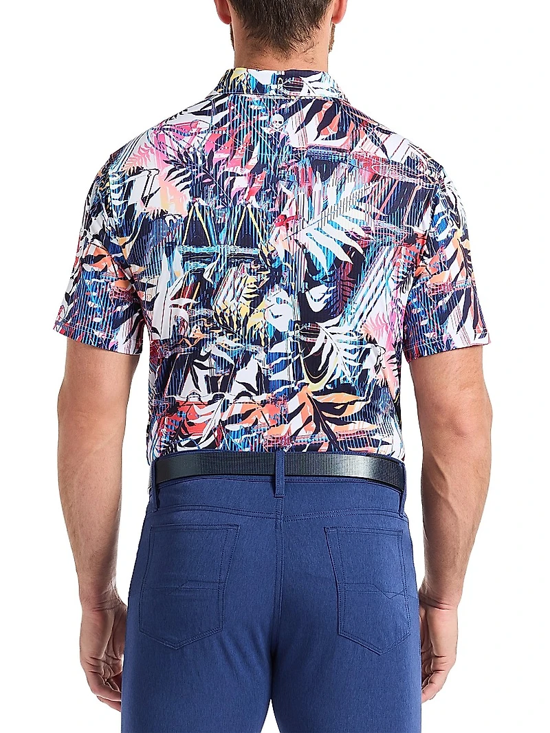 Palm Dreams Performance Polo Shirt