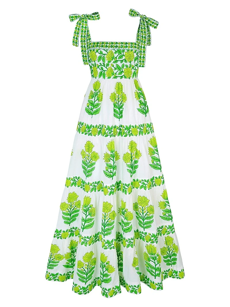 Lime Botanics Lara Dress