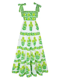 Lime Botanics Lara Dress