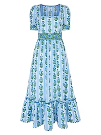 Sky Lily Stripe Evelyn Dress