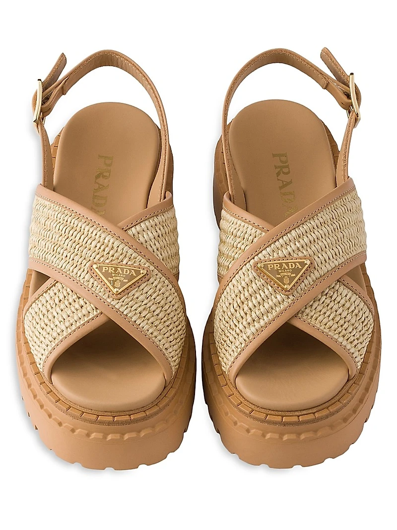 Crochet and Leather Sandals