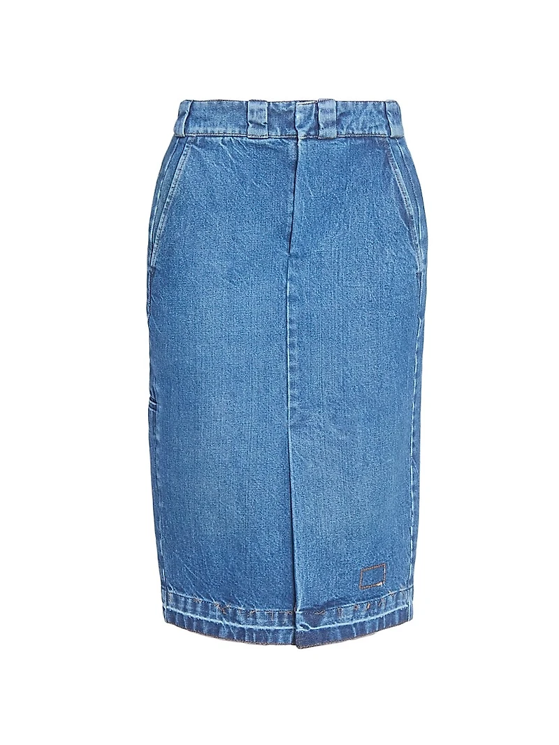 Denim Midi-Skirt