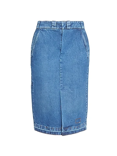 Denim Midi-Skirt