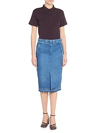 Denim Midi-Skirt