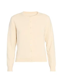 Wool Crewneck Cardigan