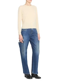 Wool Crewneck Cardigan