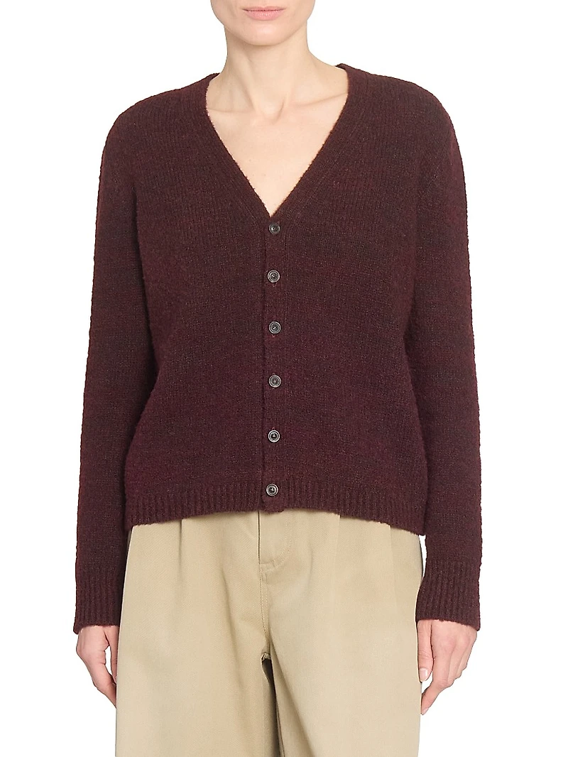 Wool Relaxed Fit Cardigan
