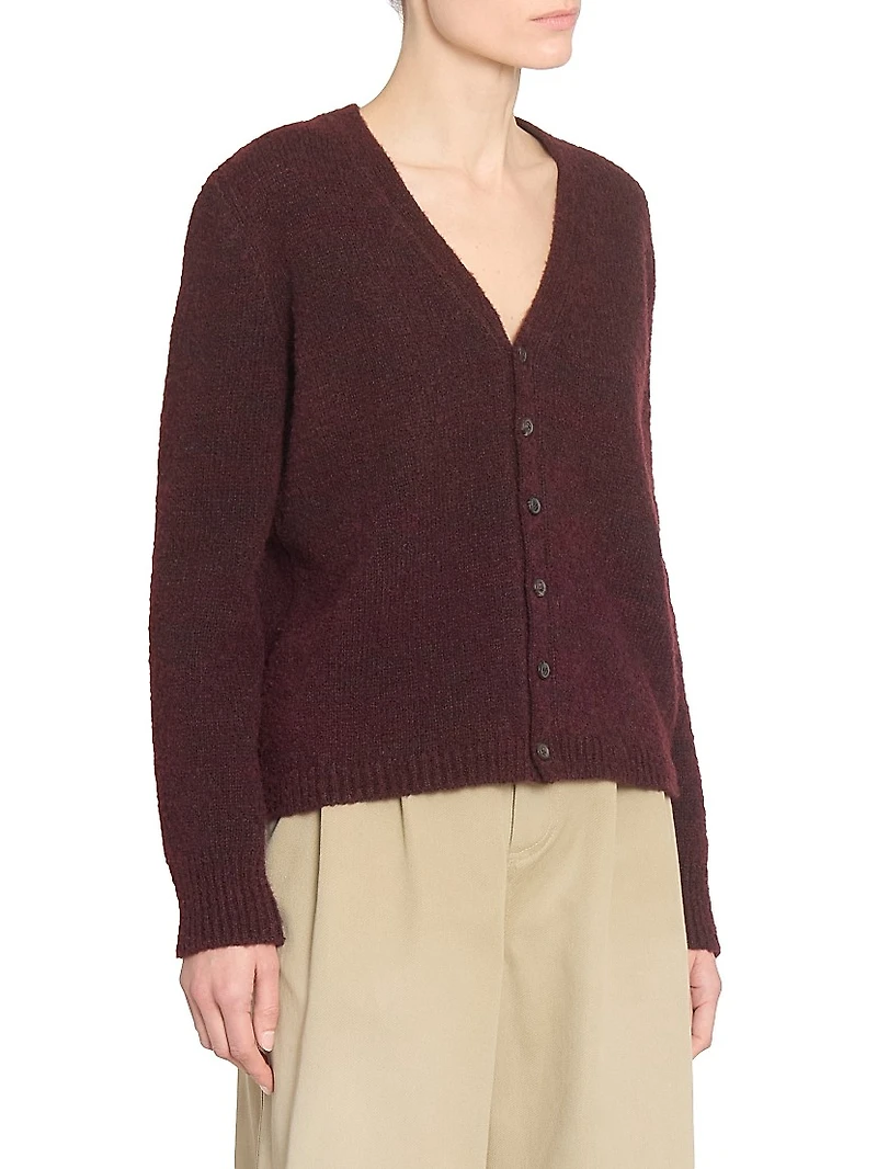 Wool Relaxed Fit Cardigan
