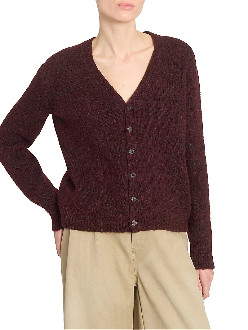 Wool Relaxed Fit Cardigan