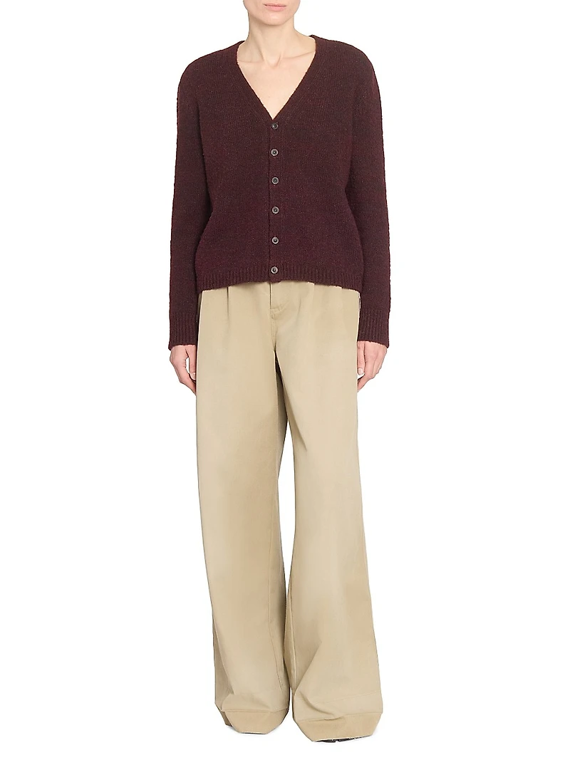 Wool Relaxed Fit Cardigan