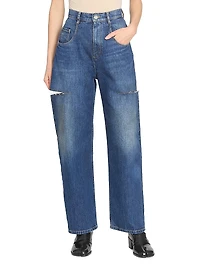 Side Slash 5-Pocket Jeans