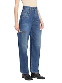 Side Slash 5-Pocket Jeans