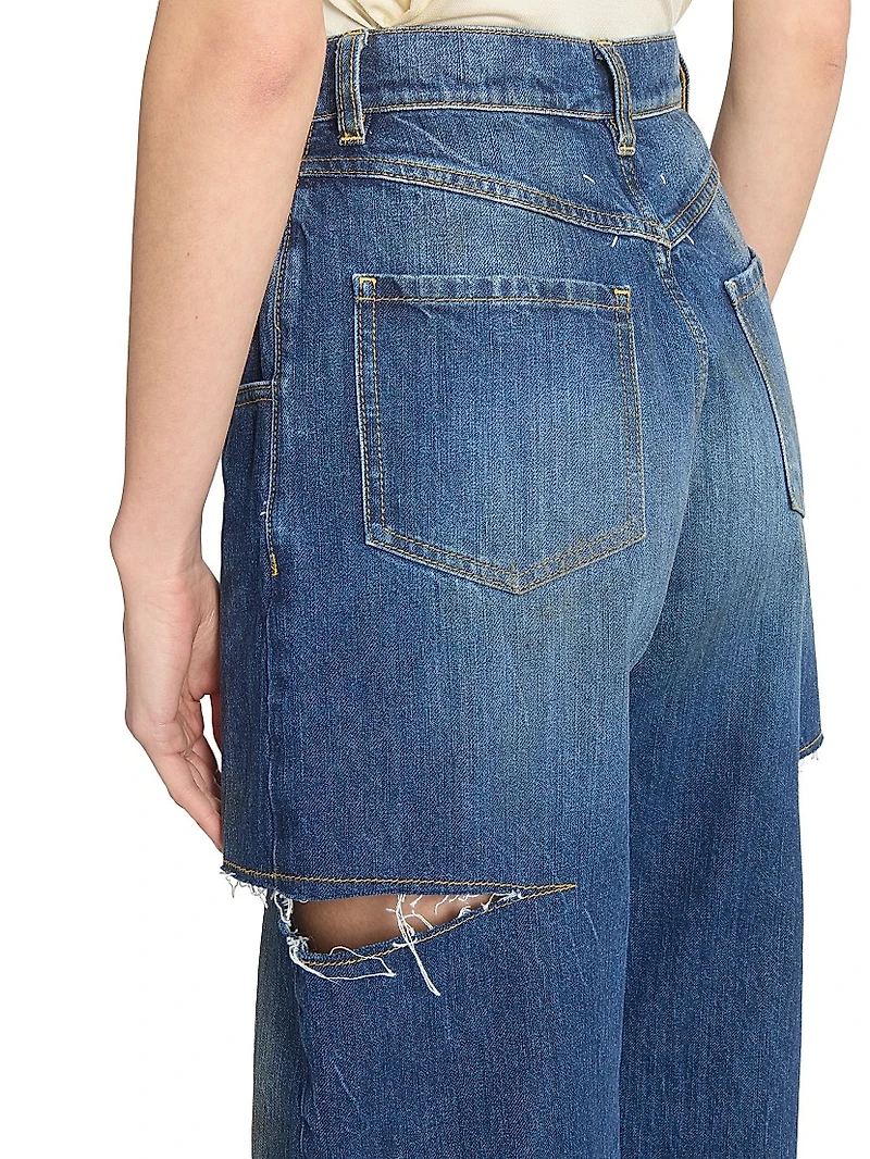 Side Slash 5-Pocket Jeans