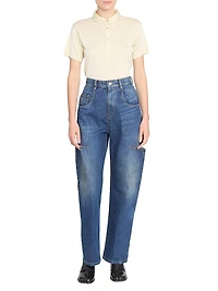 Side Slash 5-Pocket Jeans