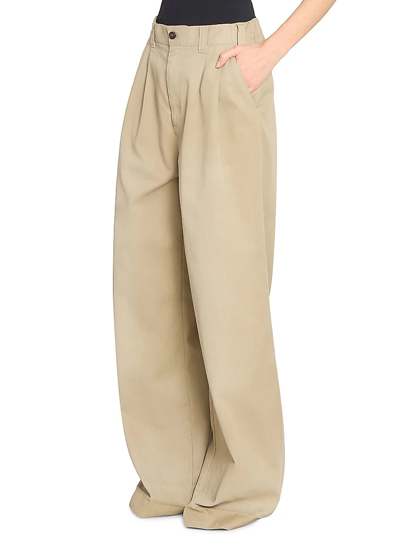 Skater Wide-Leg Chino Pants