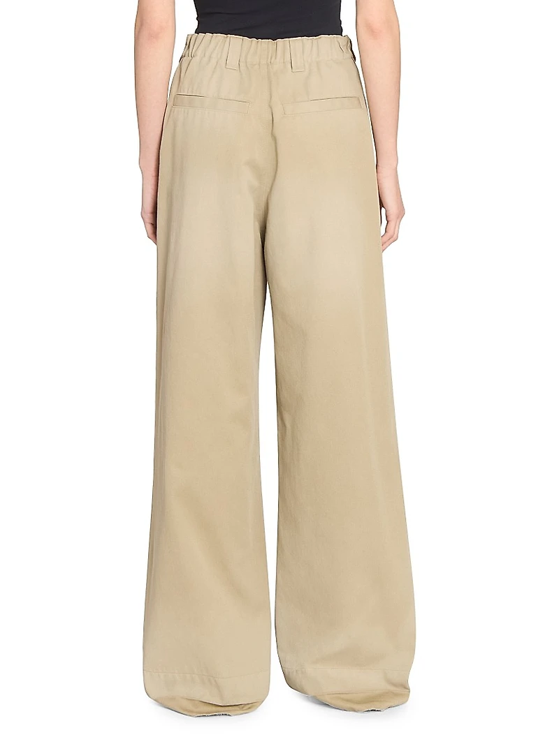 Skater Wide-Leg Chino Pants
