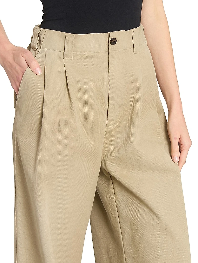 Skater Wide-Leg Chino Pants