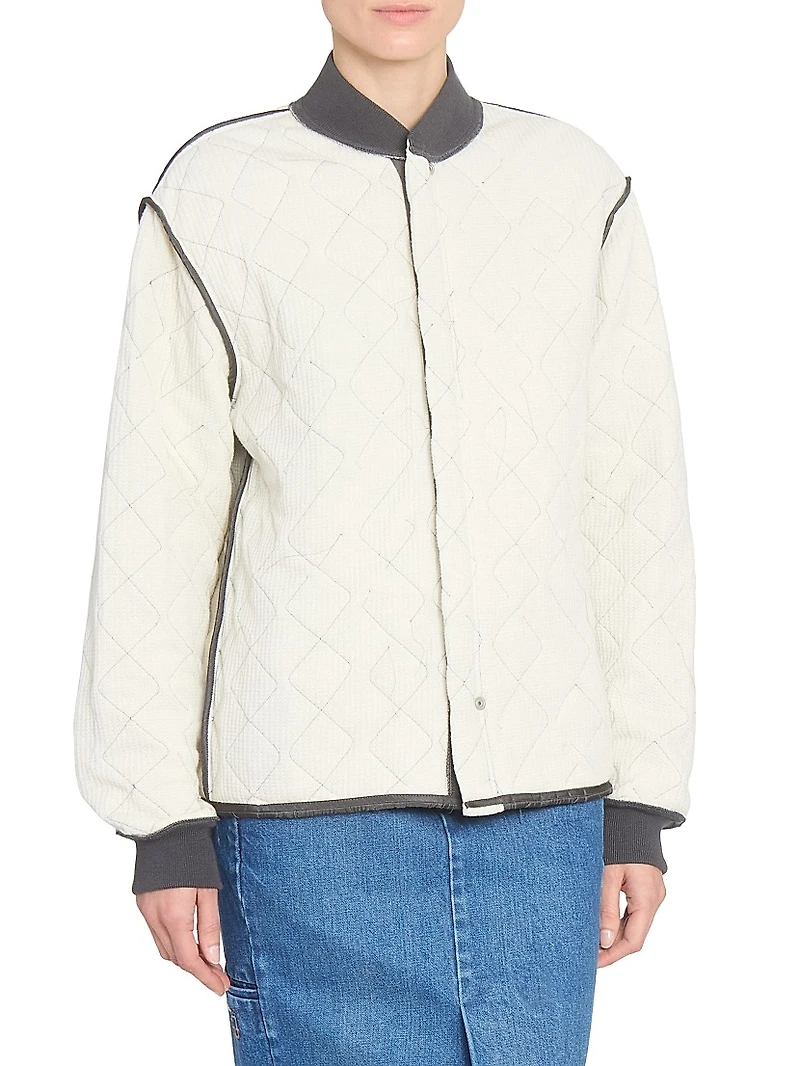 Quilted Ripstop Sweat Jacket