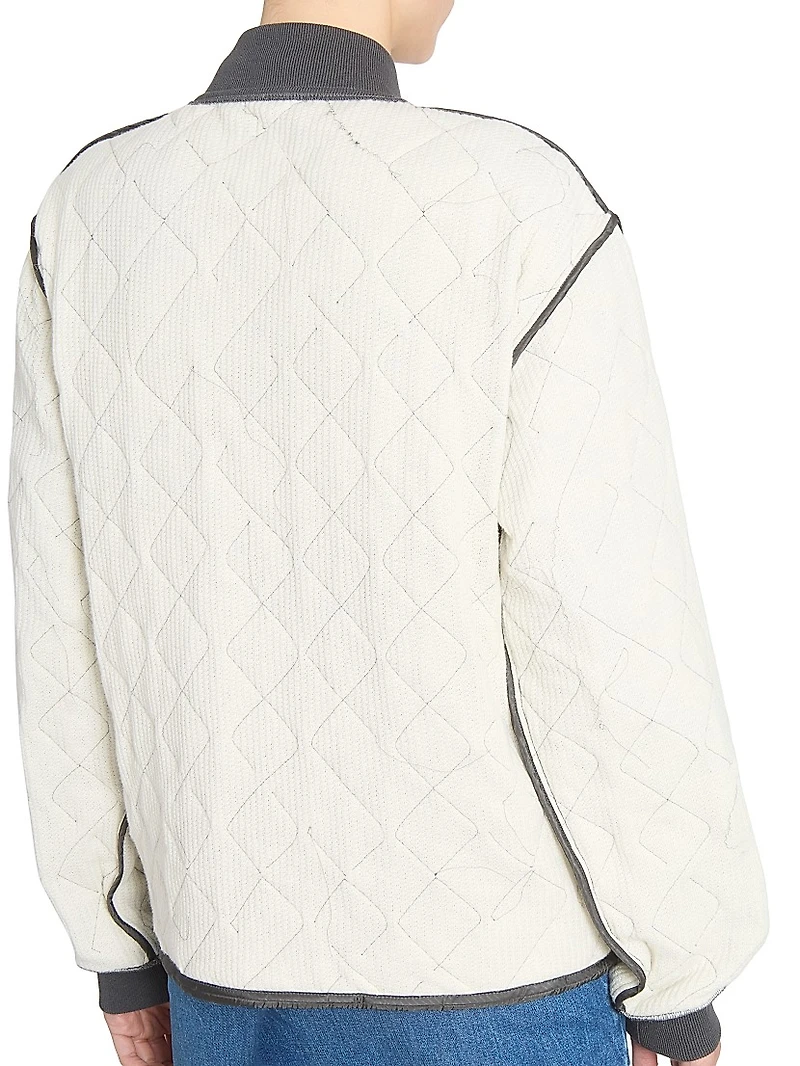 Quilted Ripstop Sweat Jacket