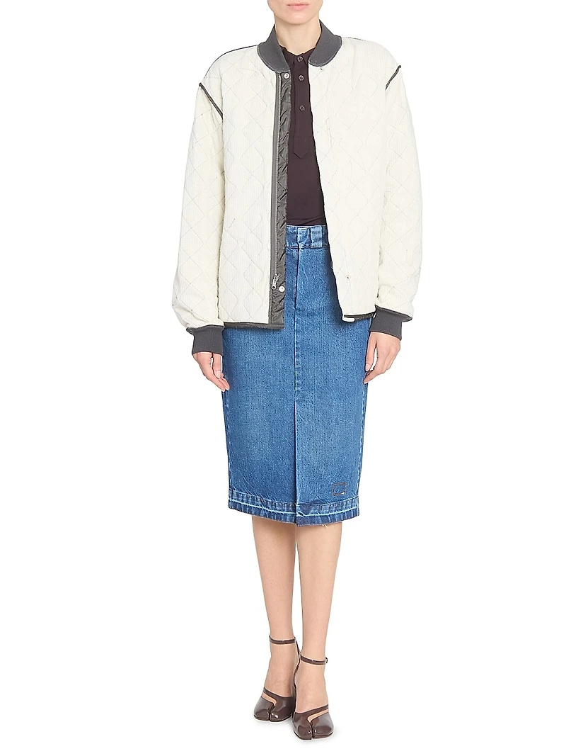 Quilted Ripstop Sweat Jacket