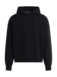 Double-Knit Cotton-Cashmere Hoodie