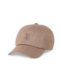 Sparkling Twill Baseball Cap with Embroidered Logo