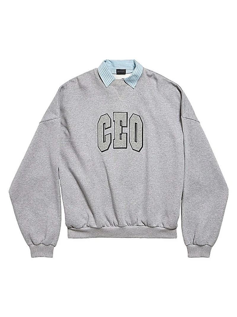 Ceo Team Logo Collar Crewneck T-Shirt