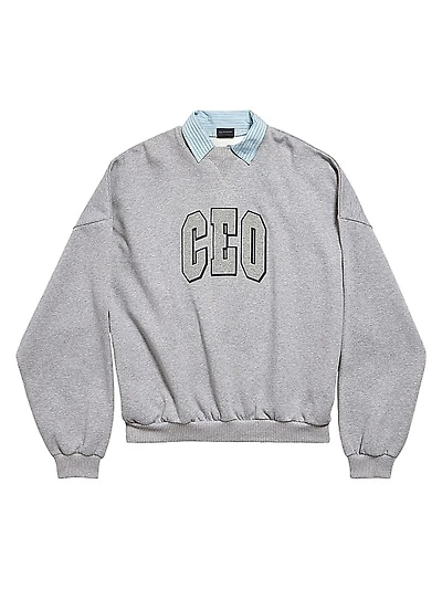 Ceo Team Logo Collar Crewneck T-Shirt